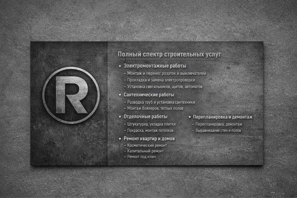 Строительство Монтаж демонтаж