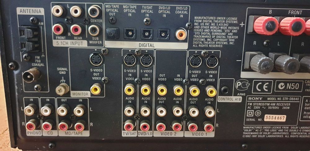 Sony STR-DB840 amplituner 2X90W sau 5X90W