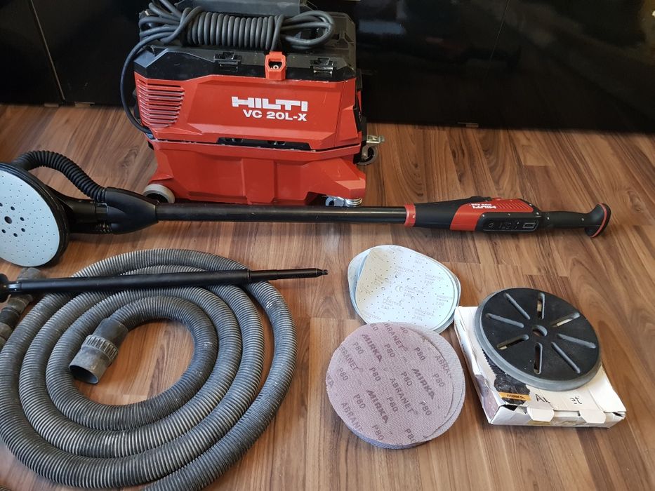 Girafă Hilti DWS 225 si aspirator Hilti VC 20 L-X cu autoscturare