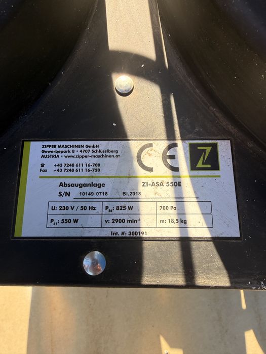 Газов калорифер MEVA, с регулиране на мощността между 9-30 kW и Прахосмукачка за цех  Zi-Asa-550