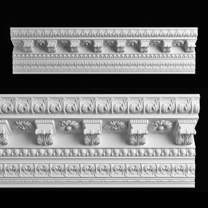 Gips гипс karniz ramka 3д 3д лепнина тяга лепка албастр карниз колонна