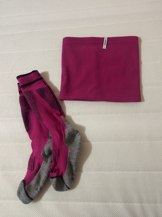 Детски ски еки+термо бельо,ски чорапи и шал