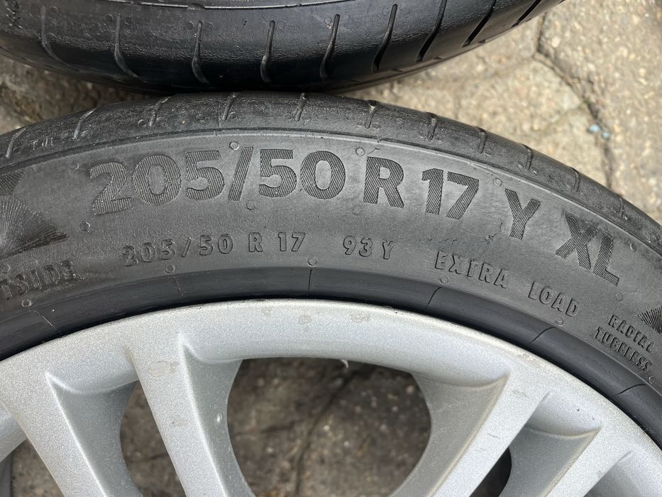 Jante aliaj 5x120mm, anvelope vara 205/50 R17, 225/45 R17 BMW E81, E87, F20, E46 E36