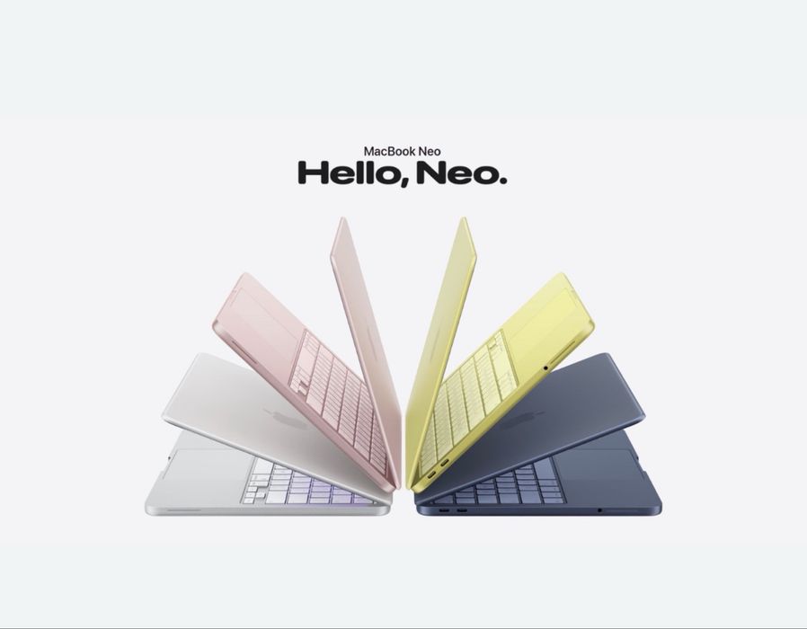 MacBook Neo 8/256GB — Yangi / Ish va o'qish uchun