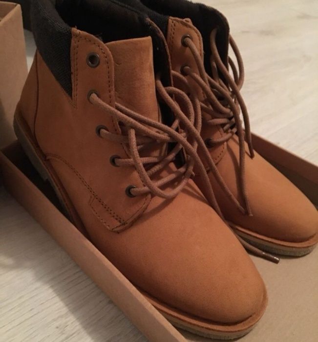 Ghete piele camel - maro 41