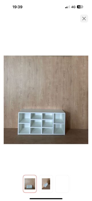 тумба обувная белая