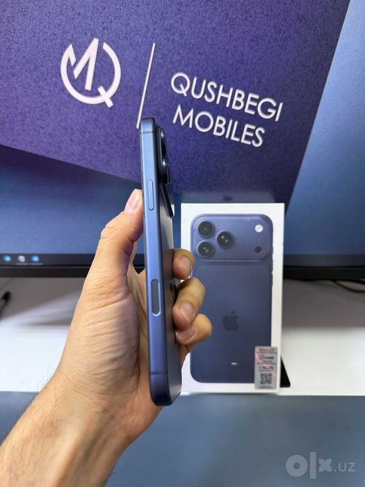 Super iDeal iPhone 17 Pro Max 100% Yomkost 94 sikl Karobka dok bor