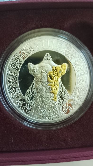 Монета Верблюд Туйе серебряная