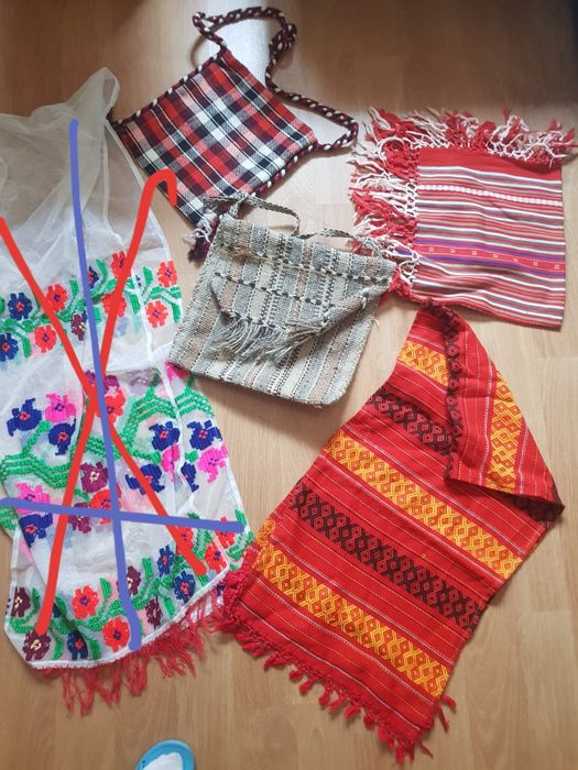 Stergare/ tesaturiCovertura lana/ cerga  si Obiecte traditionale