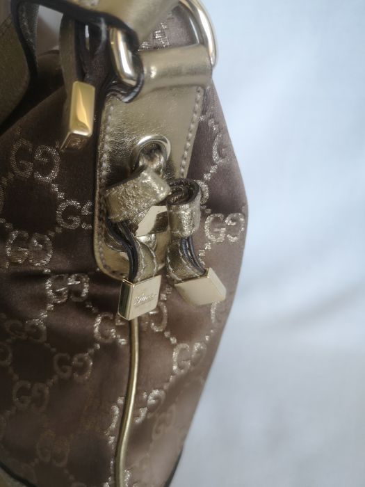 Gucci, чанта естествена кожа и текстил