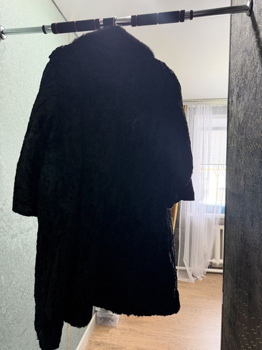 Каракулевая шуба с норкой