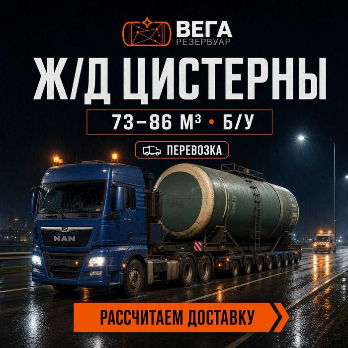 Жд цистерны б/у 73 и 85,6 куба