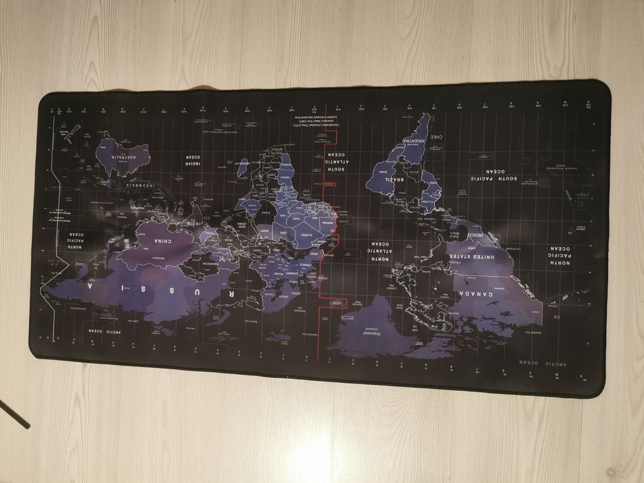 Mouse Pad Profesional World Map - 70 x 40 cm
