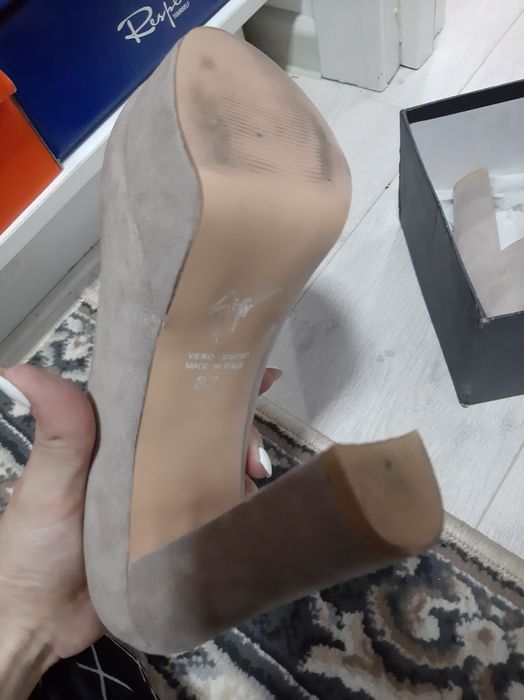 Бежевые Туфли на платформе