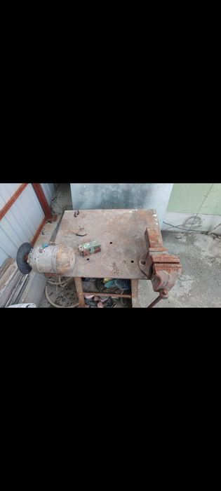Тиска+матор+темир стол
