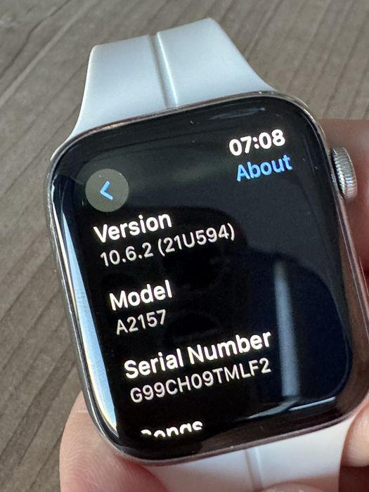 Apple watch 5 stainless steel saphire