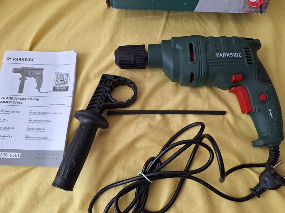 Masina performanta de gaurit cu percutie Parkside PSBM D5 3200, max 49000 percutii