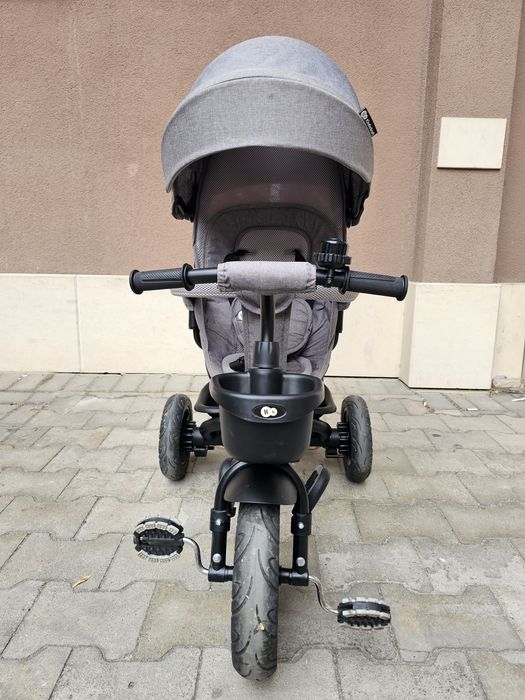 Kinderkraft триколка 5 в 1 Spinstep, сива