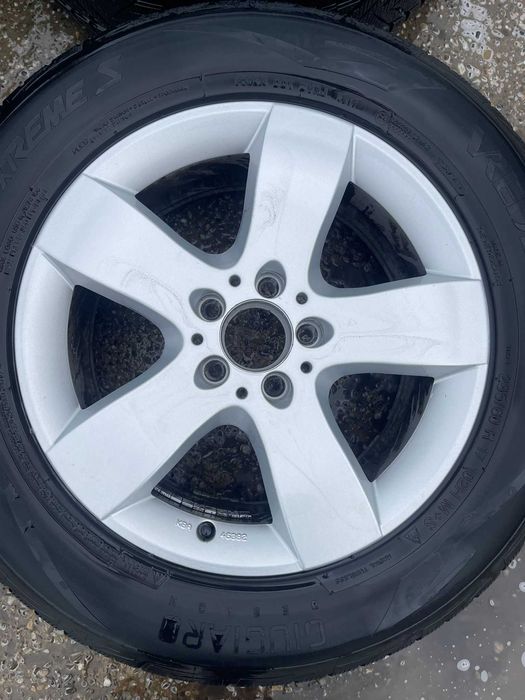 Set jante aliaj R17 Mercedes 5 x 112 cu anvelope de iarna