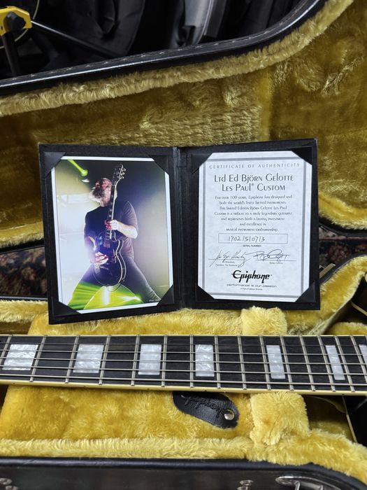 Chitara Epiphone Björn Gelotte Signature Les Paul Custom (2016–2019)