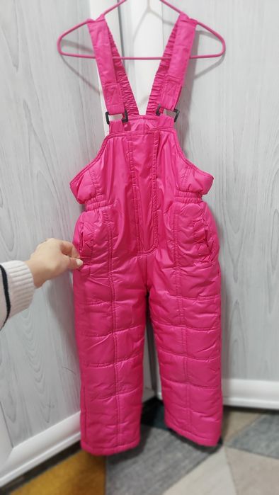 Теплые зимние балоневые штаны для девочки в отличном состоянии