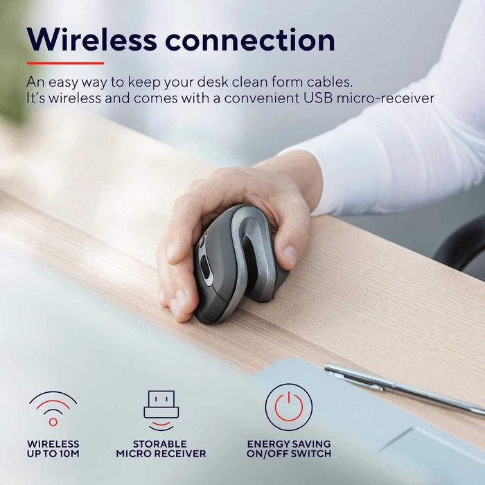 Ергономична оптична мишка Trust Verro