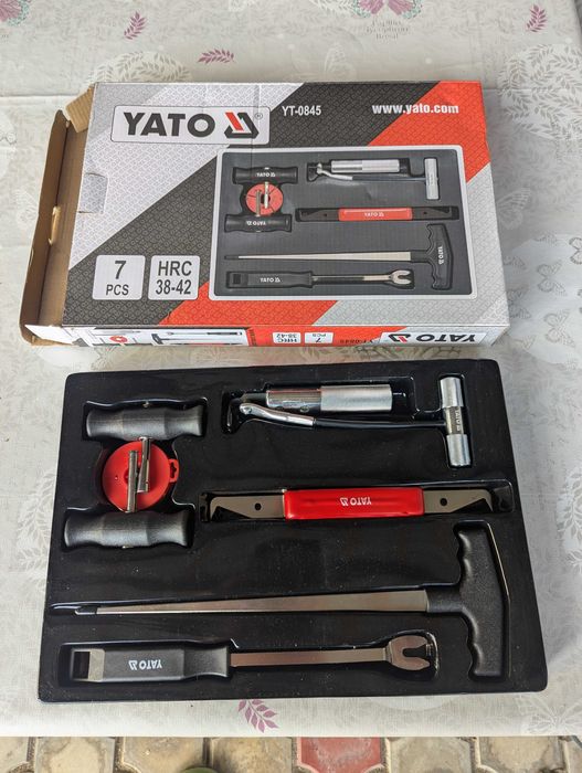 Set pentru demontat geamuri, parbrize si lunete  Yato