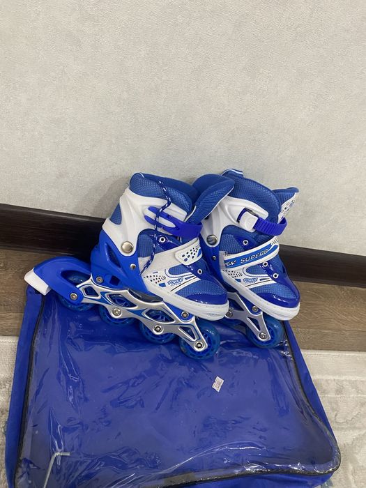 Ролики детские новые синие