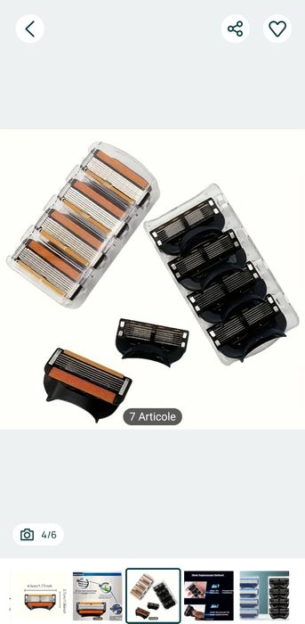 Rezervele de lame pentru bărbierit 4 bucati