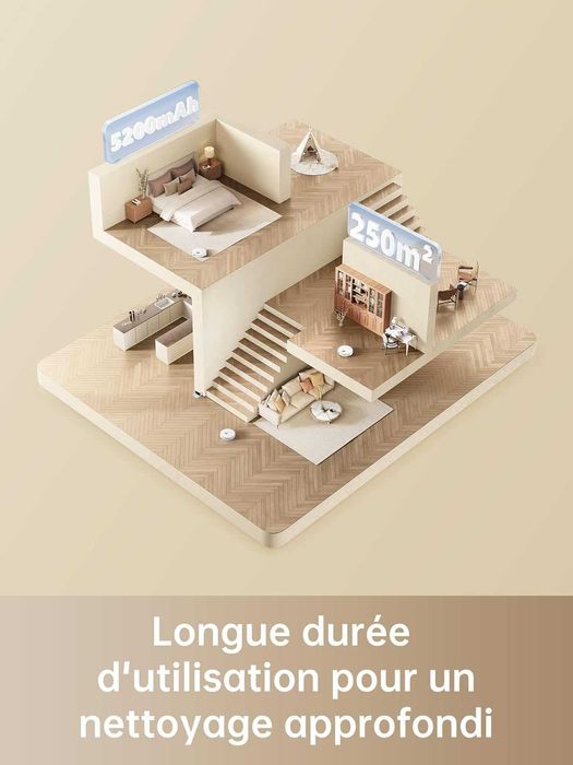 Робот прахосмукачка Dreame D9 Max с моп и Lidar картографиране 4000Pa