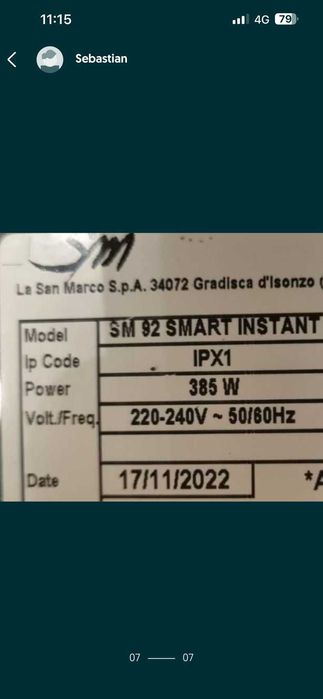 Rasnita Cafea La San Marco SM 92 Smart Instant 2022