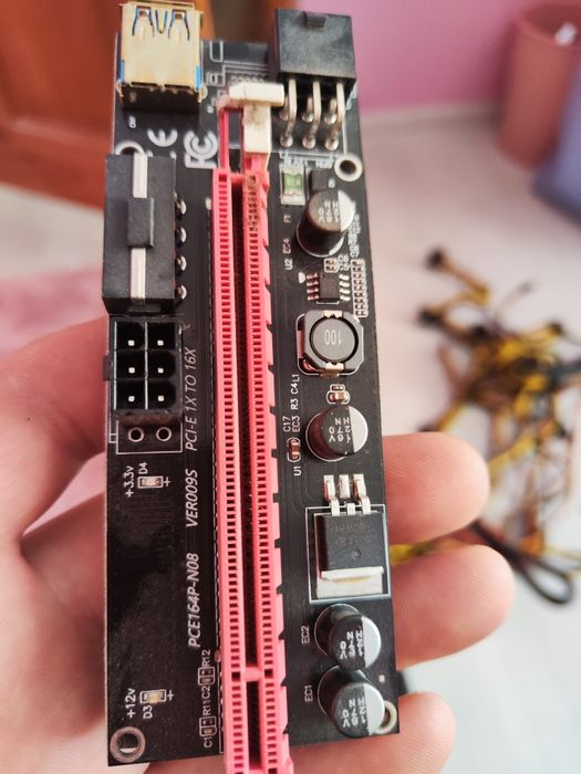 5X60 См Ver009s Pci-E Странично Карта Pcie От 1X До 16X Usb 3.0 Кабел