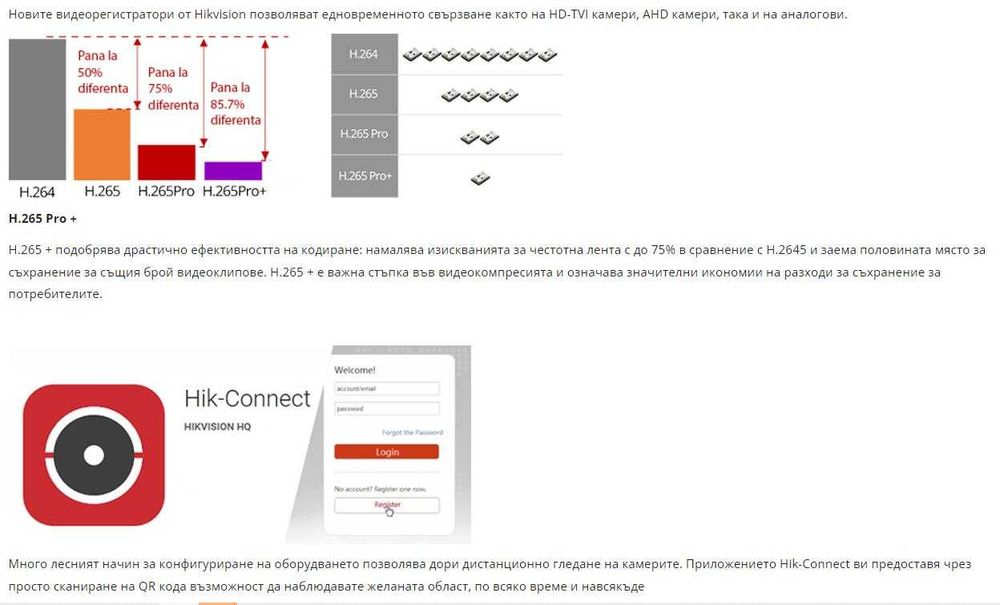 Компютърни Инженерни Услуги DAHUA Hikvision Системи за Видеонаблюдение Висококачествени Камери с Перфектно Цветно Дено-Нощно Виждане до 80 Метра EXIR