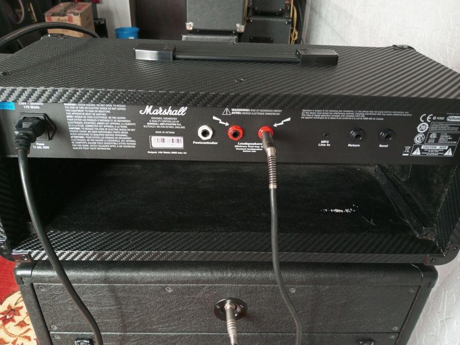 Marshall MG100HCFX + кабинет 2x12