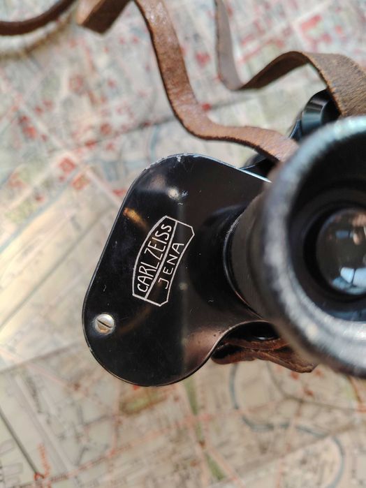 Binoclu istoric SILVAMAR, CARL ZEISS / Jena, 1920, etui, complet!