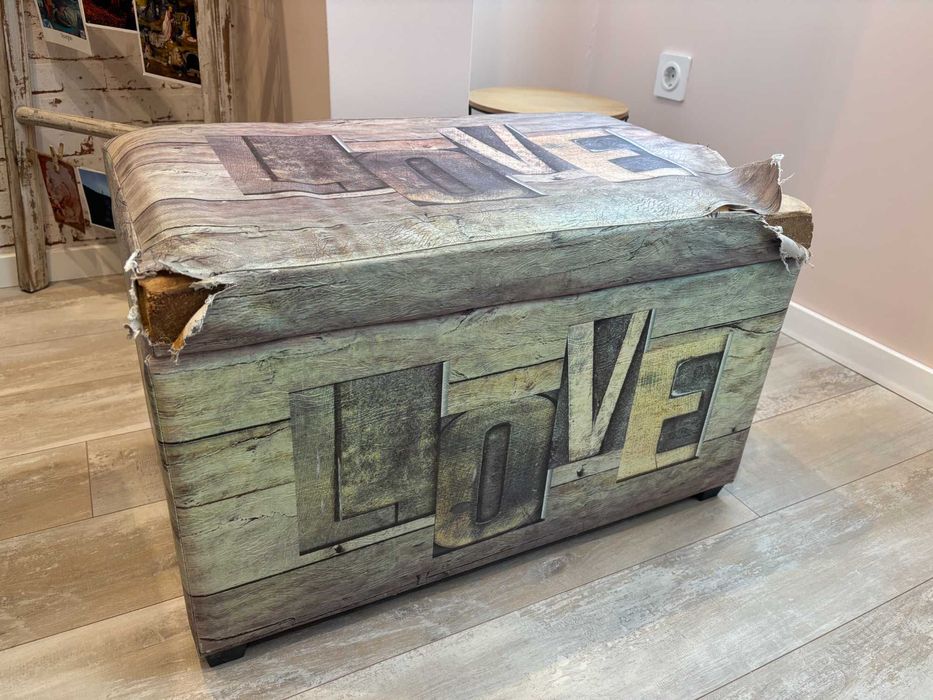 Табуретка-ракла с място за съхранение (със забележки)