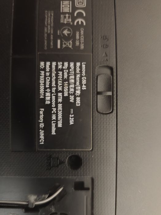 Леново Г50 на части