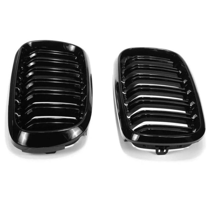Set grile duble Capace oglinzi Negru lucios BMW M X5 F15 X6 F16
