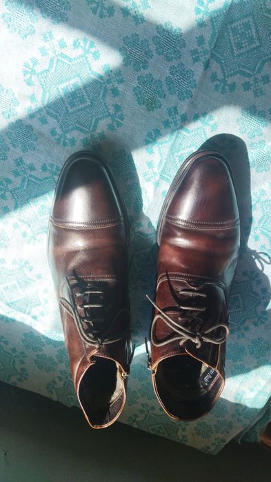 Мужские кожаные ботинки Roberto Paulo , 48 размер, отличное состояние