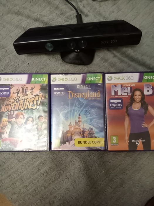 Комплект игр кинект и 3 игры на Xbox 360