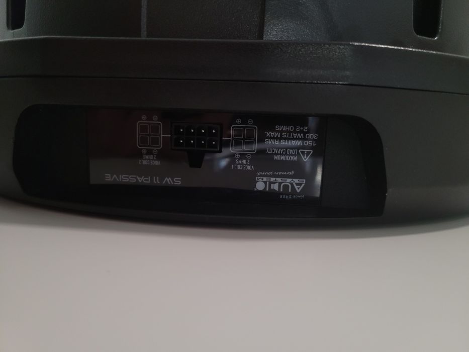 Subwoofer pasiv roata de rezerva Audio System, 150 W RMS, 300 W MAX