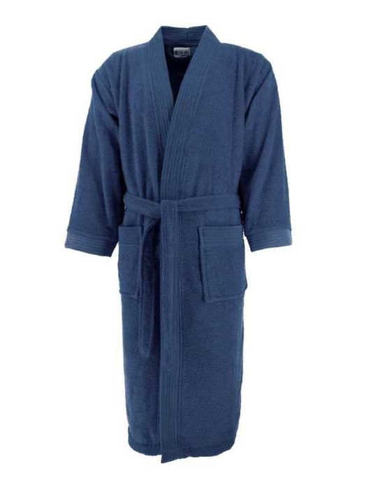 Halat baie navy blue Denim sau alb, L-XL, 100% bumbac