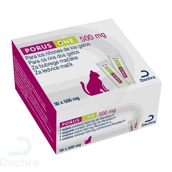 Tratament pentru insuficienta renala la pisici Porus One, 500MG, 30 plicuri