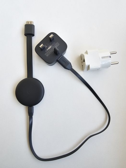 Google Chromecast 3.0 Streaming Media Player HDM cu adaptor priza