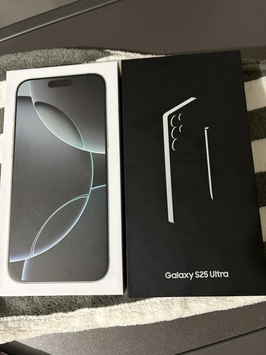Samsung Galaxy S25 Ultra, iPhone 16 Pro max, Sigilate cu garantie