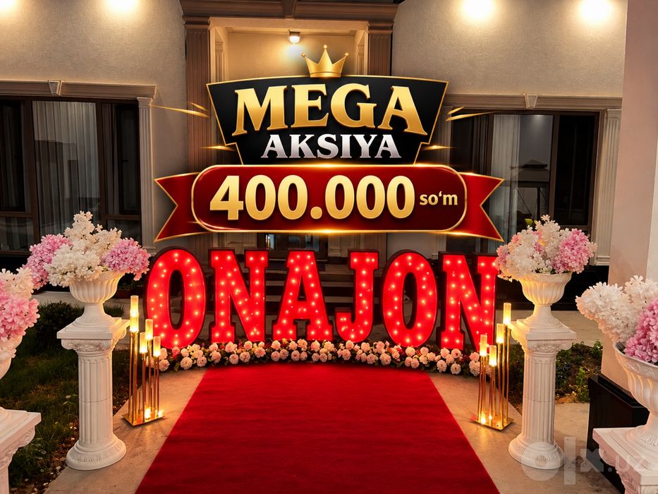 400.000 Onajon va Otajon yozuvlari Tug’ilgan kun va tadbirlar uchun