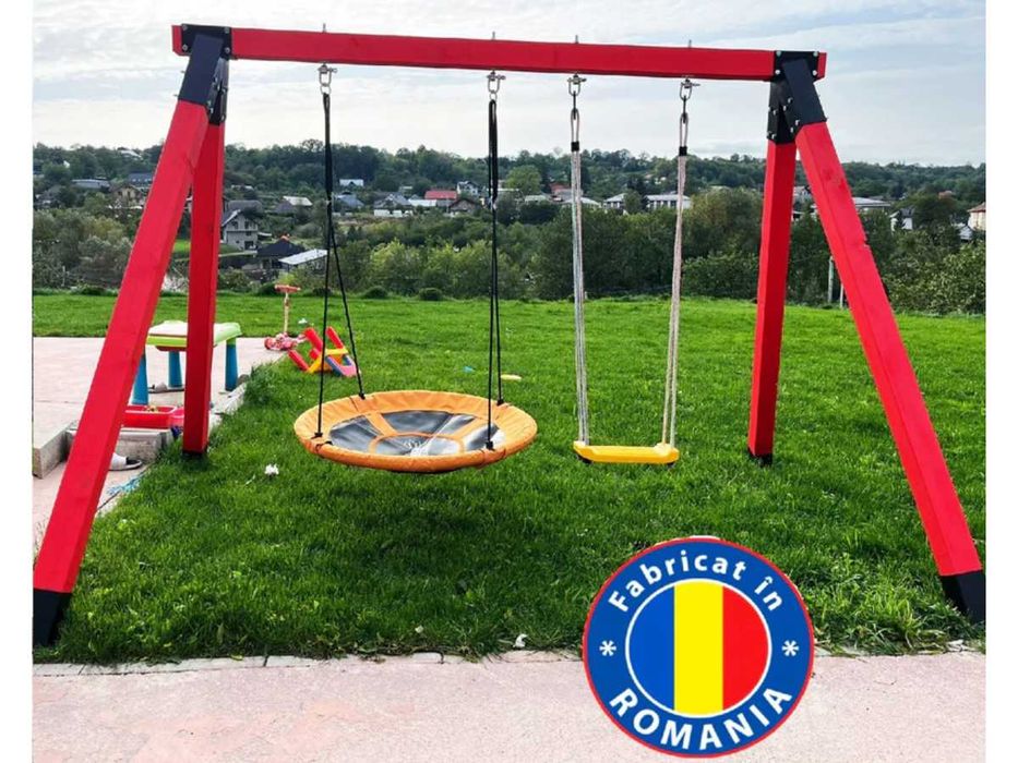 Leagan gradina, complex de leagane copii, rezistent pana la 150kg