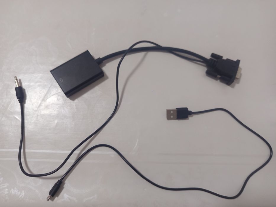 Переходник VGA на HDMI (адаптер с аудио)