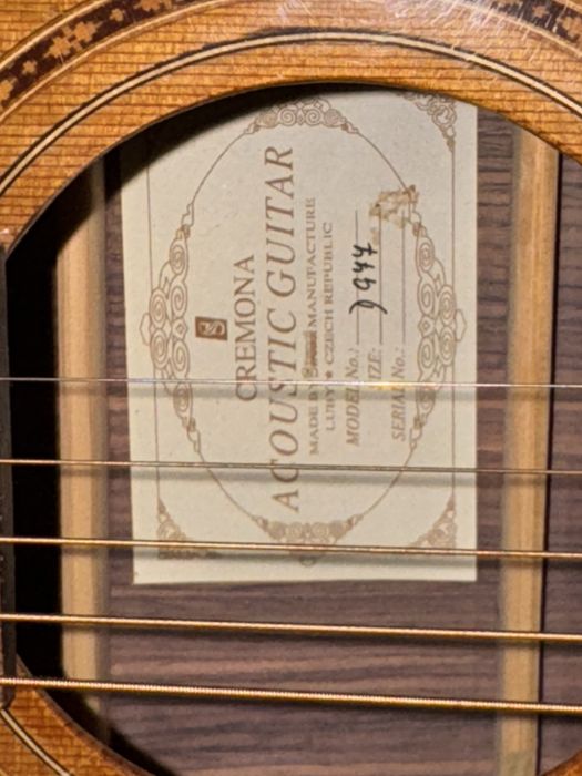 Акустическая гитара Cremona D977 + чехол и аксессуары