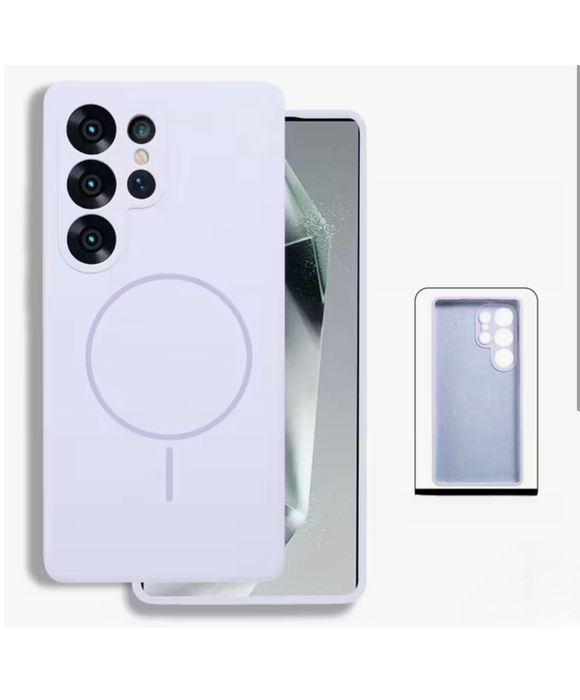 Samsung S24 S25 S25 PLUS ULTRA Husa Magnetica Alcantara Interior